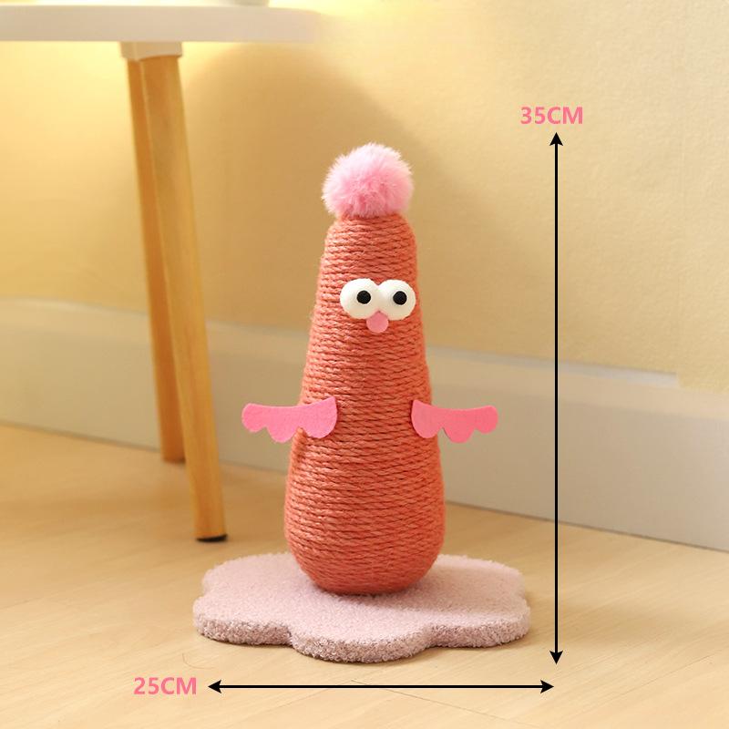 Vertical Cat Climbing Frame Cat Scratch Board Sisal Cat Scratch Column Wear-resistant and Fun Integrated Cat Toy Home
