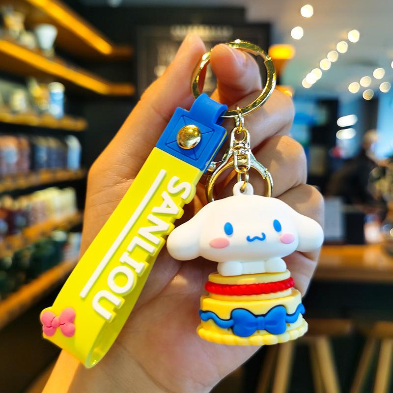 Cartoon Sanrio Keychain Kurumi Melody Hanging Decorations Cute Schoolbag Keychain Doll Small Gift Personalized Gifts Y2k Fashion