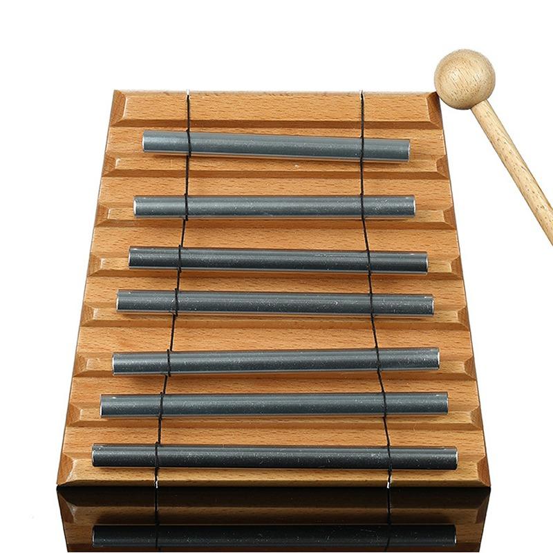 Wood Wind Chimes 7 Tone Sound Healing Meditation Bell Metal Sound Beam Chime Yoga Professional Percussion Musical Instrument
