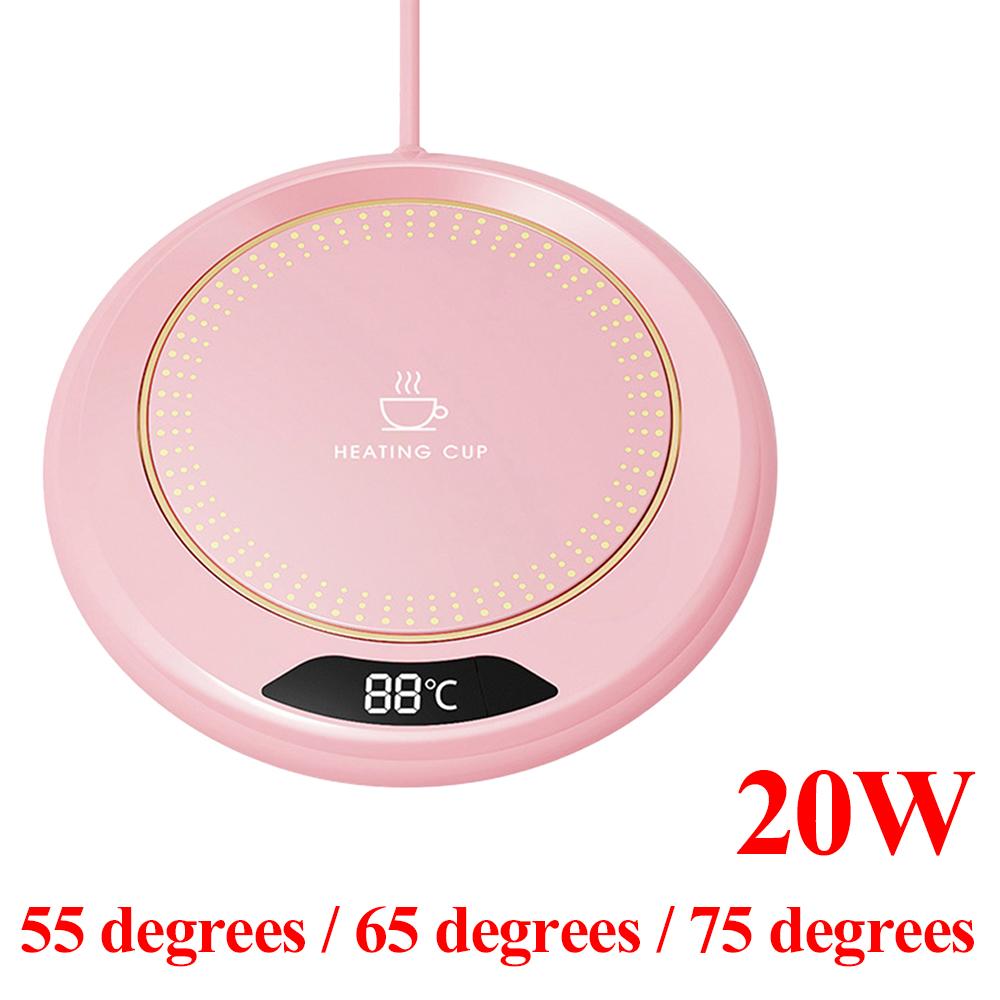 20W Coffee Mug Warmer Cup Heater USB Constant Cup Warmer Heating Coasters Plate Pad 3 Gear Temperatures Setting for Water Milk