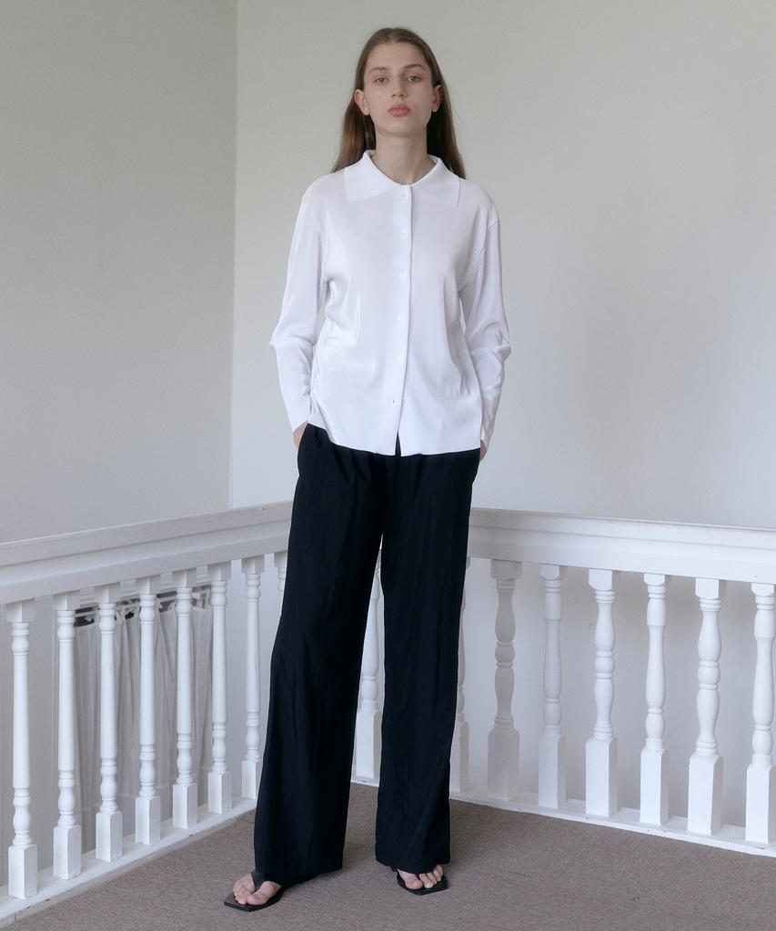 38COMEONCOMMON Nylon Banding Pants (Black)