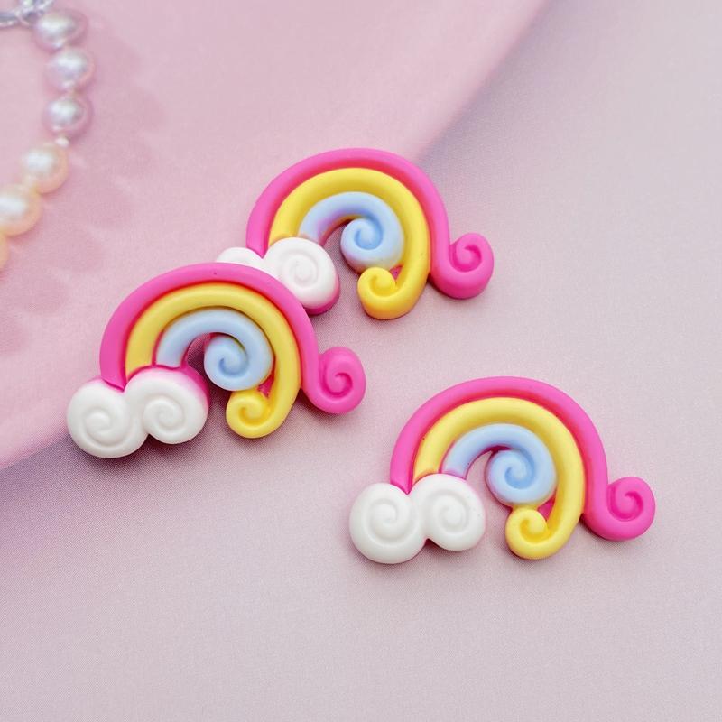 

10/20Pcs Kawaii Mini Mixed Rainbow/meteor/Cloud Flat back Cabochons Scrapbooking DIY Jewelry Craft Decoration Accessories F09 20pcs