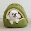 Winter Plush Cat Bed Warm Pet House Thickening Warmth Comfort Soft Kittens Sleeping Beds Cat Cave For Pet Warmth