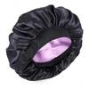Shein Temu Double-Layer Elastic Satin Sleep Cap for Women