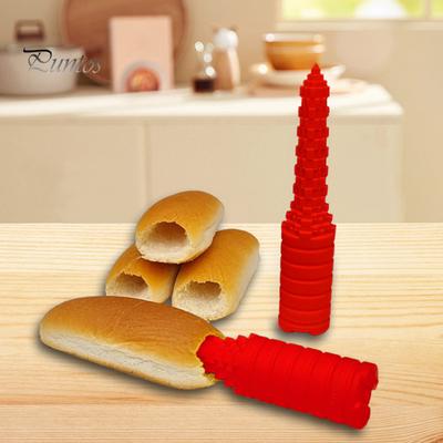 Hot-Dog-Brötchen-Lochbohrer, verhindert Lecks, Wurstbrötchen-Lochmacher, leicht zu reinigendes Backzubehör zum Grillen, Grillen, Heimküche, Bäckerei