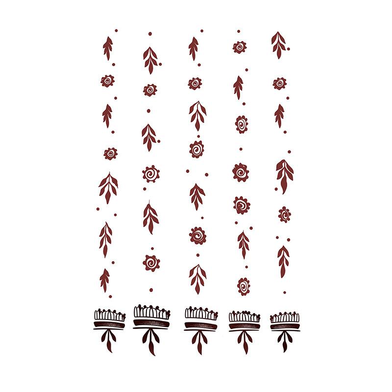 

Flower Flower Lace Totem Hand Back Indian Tattoo Sticker LA-374