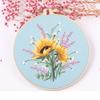 DIY Flower Embroidery Kit Colorful Embroidery Set Sewing Supplies Cross Stitch Set  Beginner