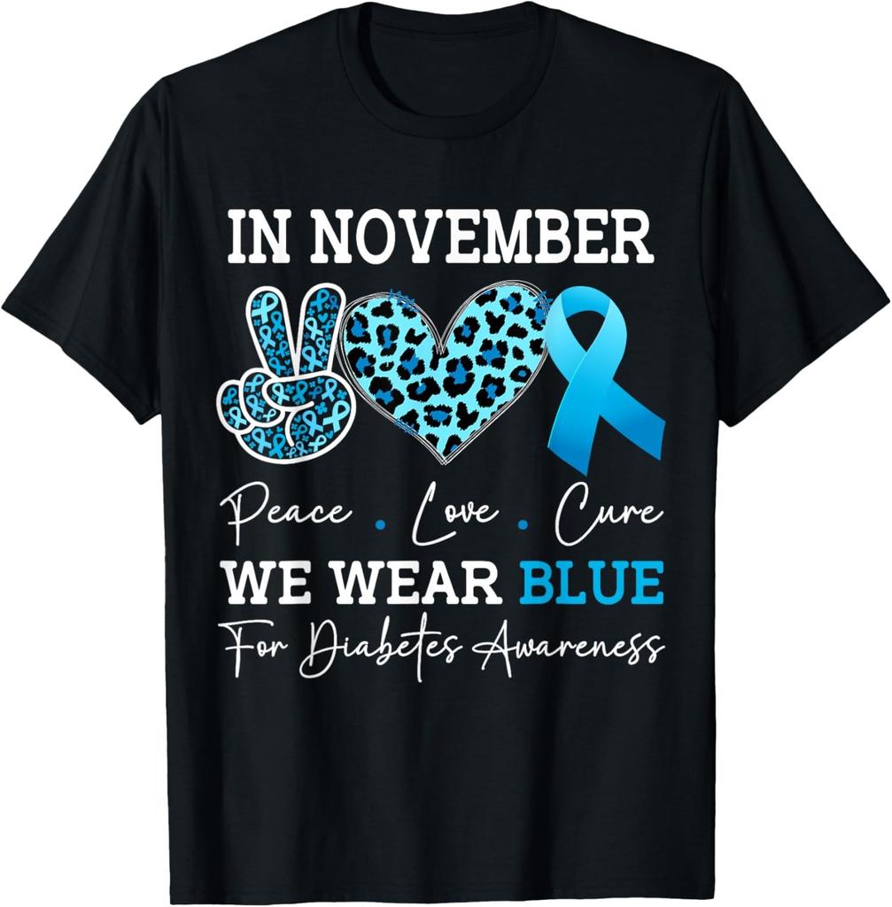 Im November Tragen Wir Blau Diabetes Awareness Month Unisex T-Shirt