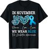 Im November Tragen Wir Blau Diabetes Awareness Month Unisex T-Shirt
