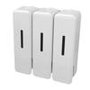 Shower Soap Dispenser 250ml 3 Chamber Leakproof Wall Mount Manual Shampoo and Conditioner Dispenser for Liquid Gel
