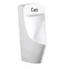 Men's Wall-Mounted Ceramic Urinal with Automatic Sensor for Schools and Public Places