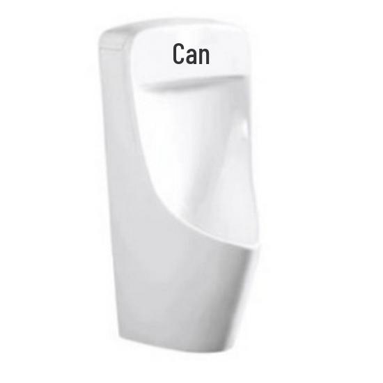 Men's Wall-Mounted Ceramic Urinal with Automatic Sensor for Schools and Public Places