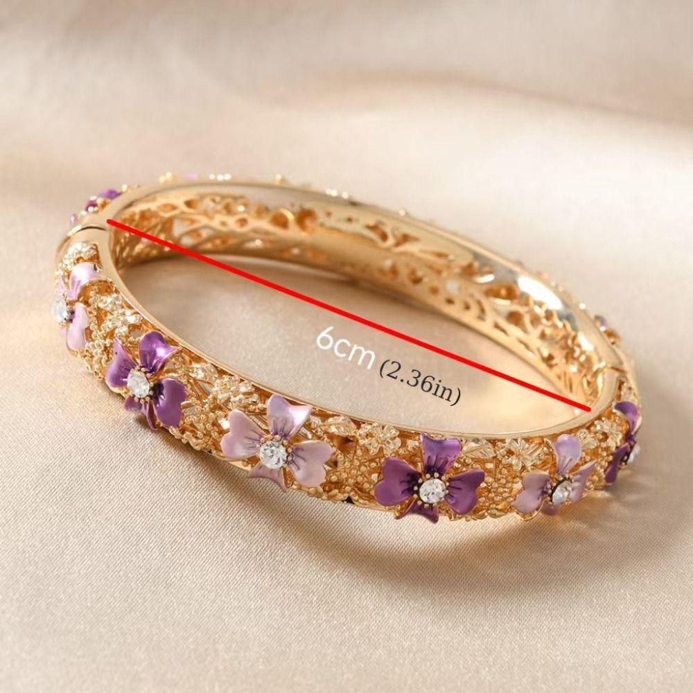 Doppelarmreif Hohlblumenarmreif Chinesisches Damen-Armband Schmuck Geschenke