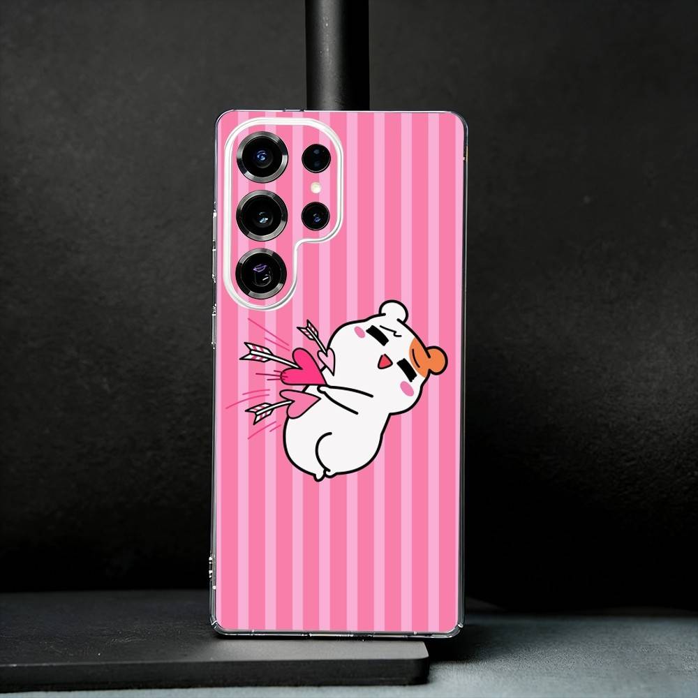 

L-Lovely Oruchuban Ebichu Phone Case For Samsung S25,S24,S21,S22,S23,S30,Ultra,S20,Plus,Fe,Note,10,9,5G Transparent Cover Samsung S20lite
