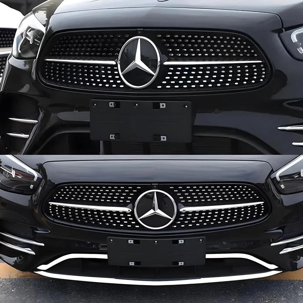 Hot Car Sticker 1pcs Car Grill Emblem Star Badge Front Grill Logo For Mercedes Benz A C B V G E Class GLK GLA GL CLS ML GLC GLS