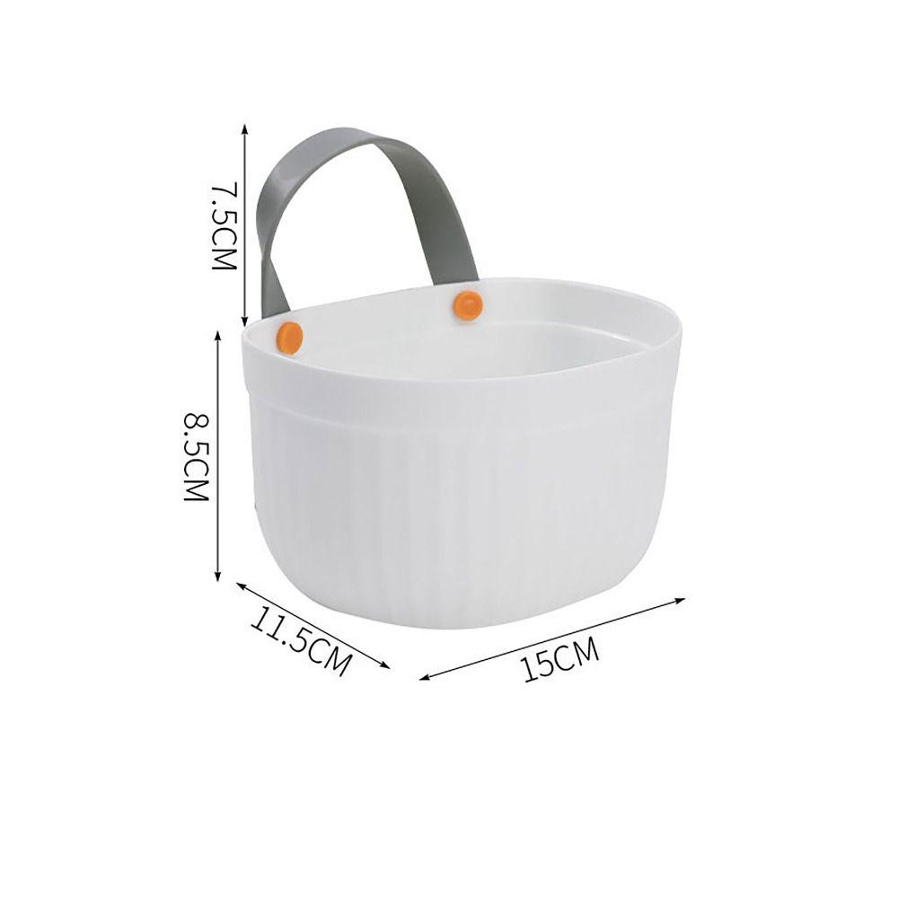 

Многофункциональная корзина для хранения Настенный органайзер для макияжа Полка для товаров Для кухни белый