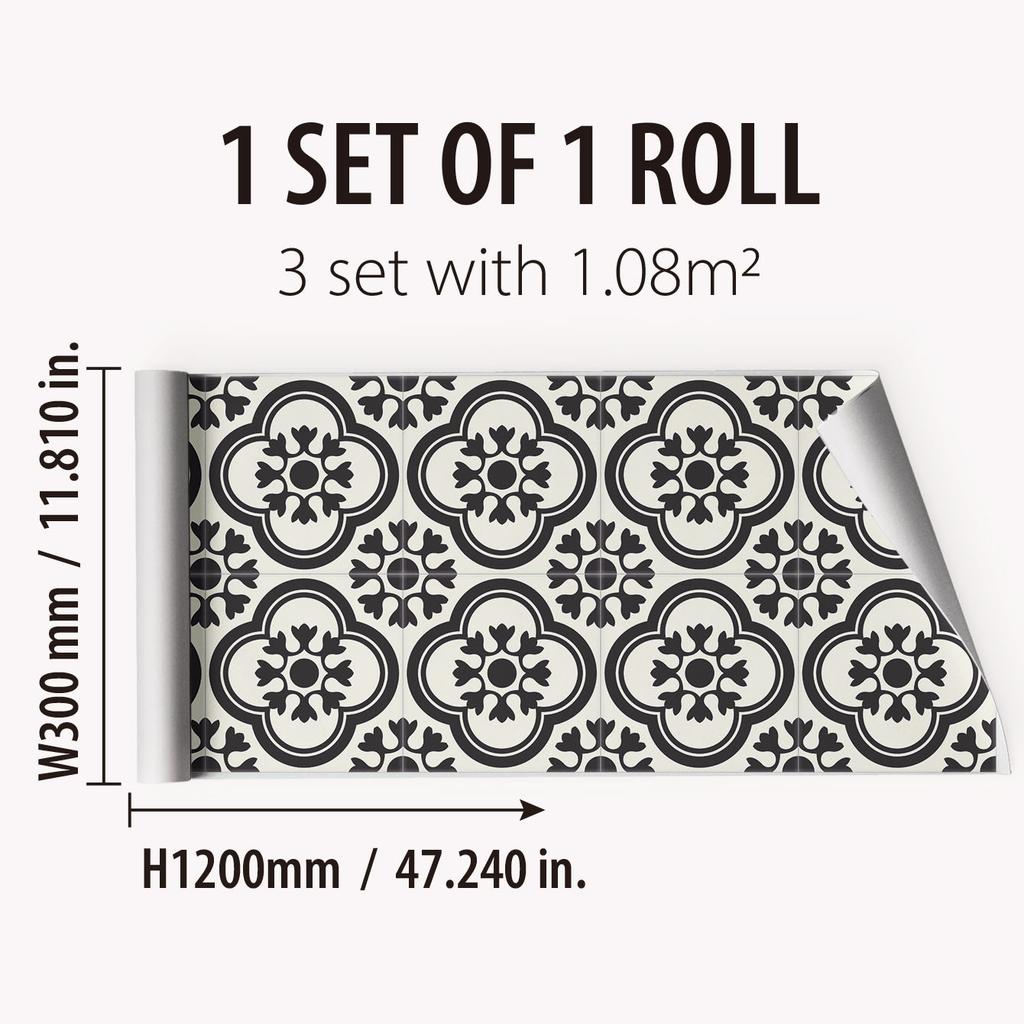 Bohemian Style Thickened Kitchen Sticker Waterproof Self-Adhesive Kitchen And Bathroom Wall Sticker Home Decoration Ethnic Pattern Wall Sticker