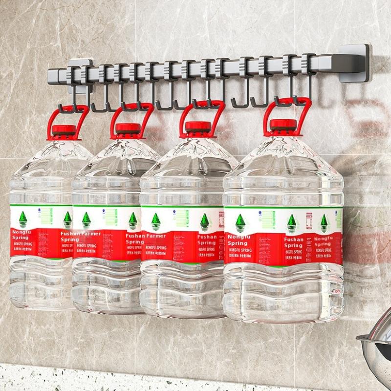 Kitchen Hook No Drilling Wall Mounted Rack Pot Spoon Knife Holder Storage Shelf For Kitchen Utensils