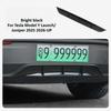 Para Tesla Model Y Lanzamiento Juniper 2025 2026 Spoiler Trasero de Coche Protector Guardabarros Patrón Fibra de Carbono ABS Cubierta de Cuchilla de Aire Accesorios