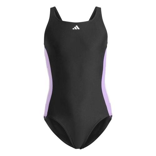 Adidas Girls 3 Stripes One Piece Swimsuit