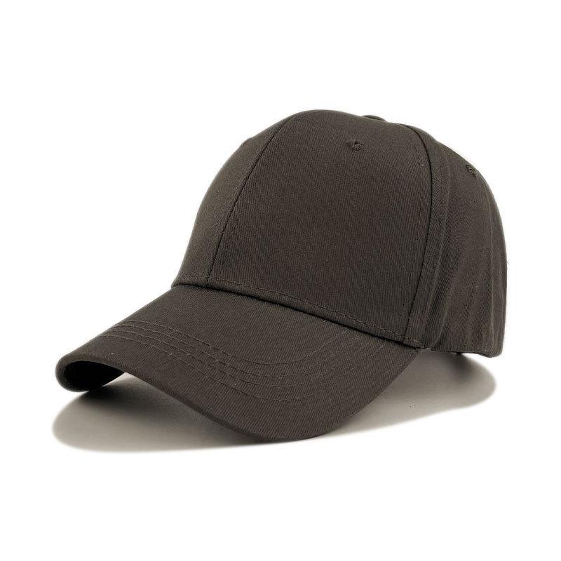 Cotton Hat Trendy Baseball Cap Black Autumn and Winter Women's Solid Color Hard Top Versatile Women's Light Board Cap