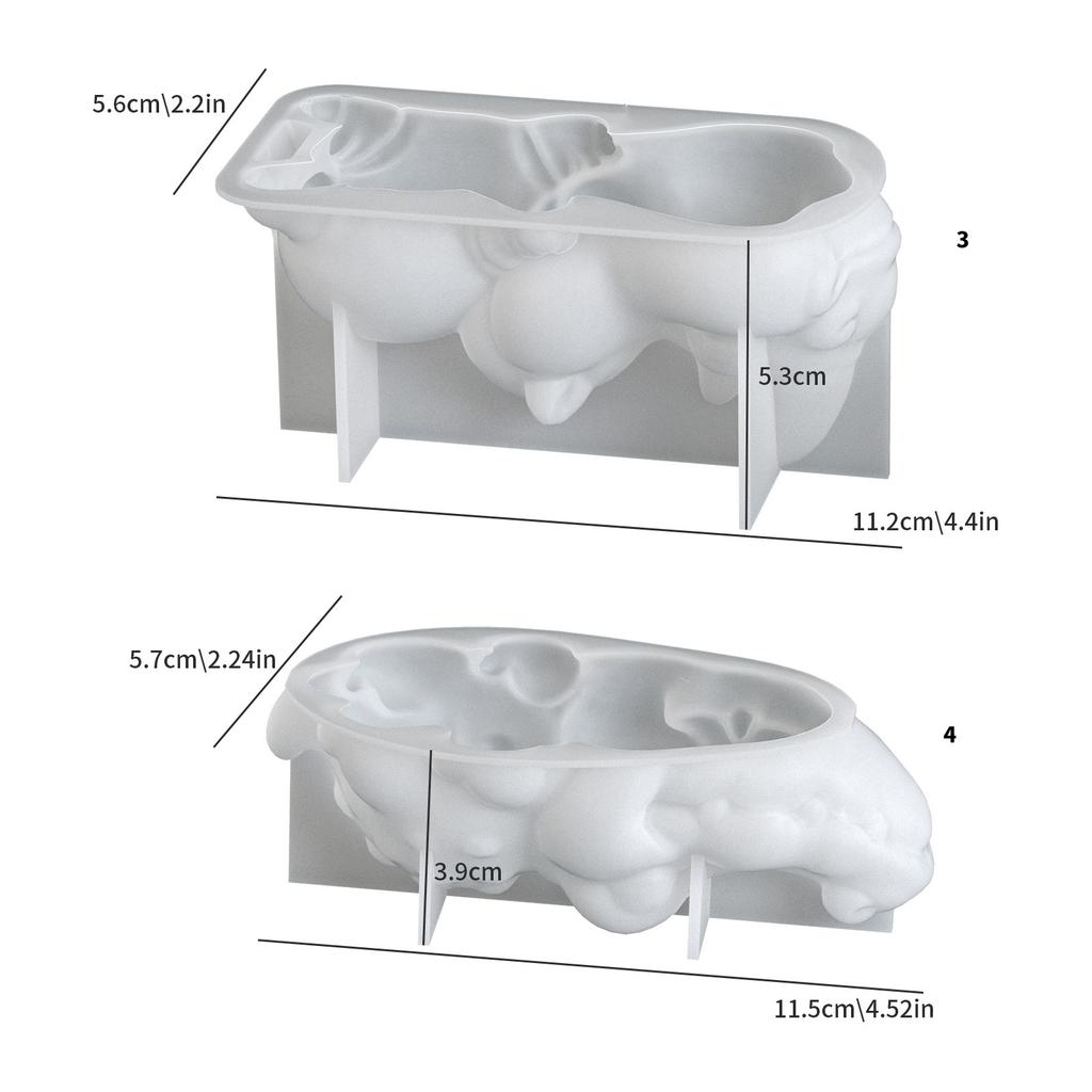Crocodile Rhinoceros Silicone Molds For Epoxy Resin Crafts 3D Animal Art Decorations And Creative Gift Making
