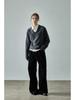 In-Stock: Women's V-Neck Wool Sweater - Fall/Winter Design, Simple Loose Fit, Slimming Knit Top