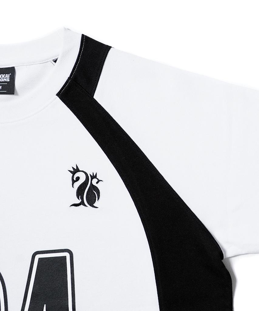 GAKKAI UNIONS Emblem Raglan Short Sleeve T-Shirt White