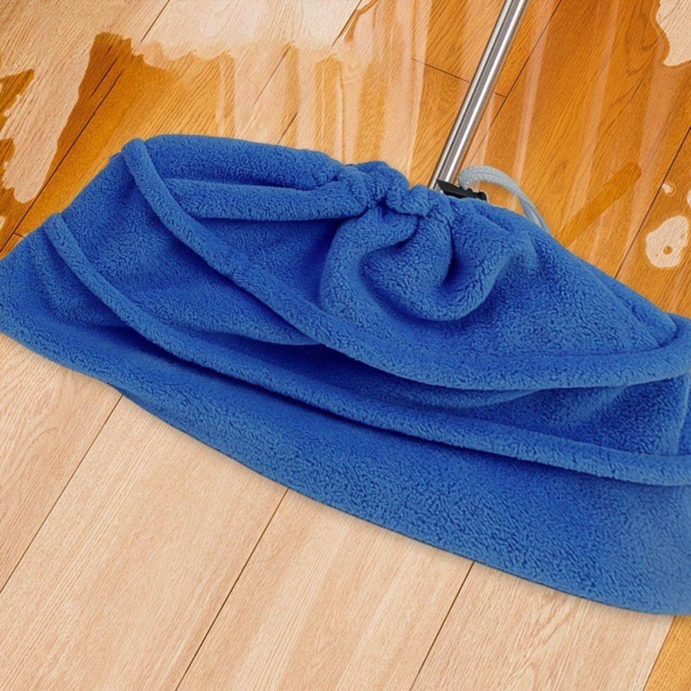 Reusable Broom Cover Drawstring Washable Floor Mop Covers Dry Wet Dual Use Floor Cleaning Towel Cleaning Accessories