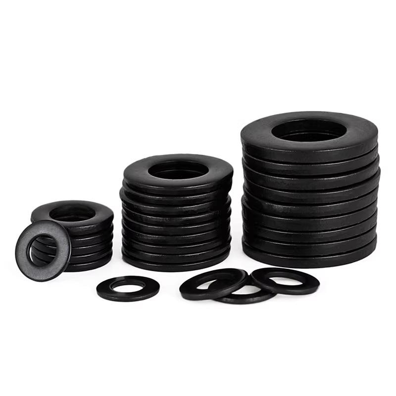 8.8 Grade Black Hardened High-Strength Oversized Flat Metal Spacer Washer (M2-M8)