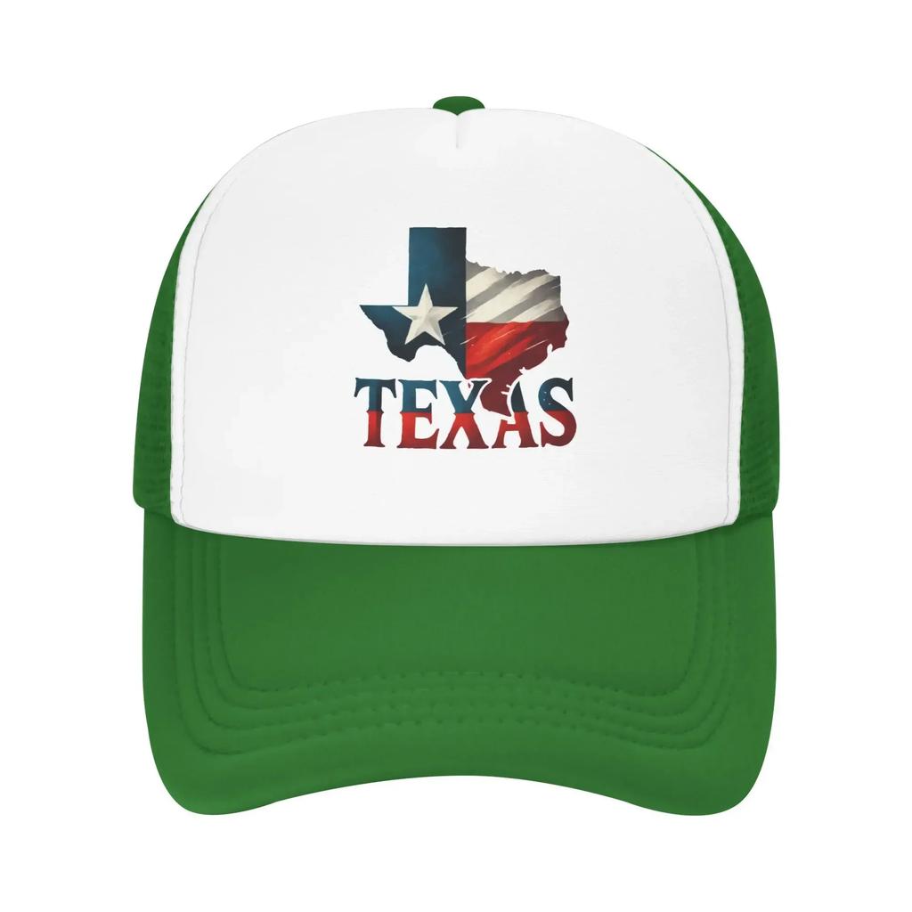 Retro Texas State Flag America Sport Mesh Baseball Caps Women Men Spring Female Beach Sunscreen Hat Hip Hop Trucker Cap