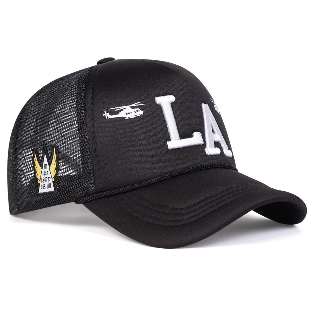 Unisex Baseball-Netzkappen mit Buchstabenstickerei Outdoor Verstellbar Frühling und Sommer Lässiger Sonnenschutzhut