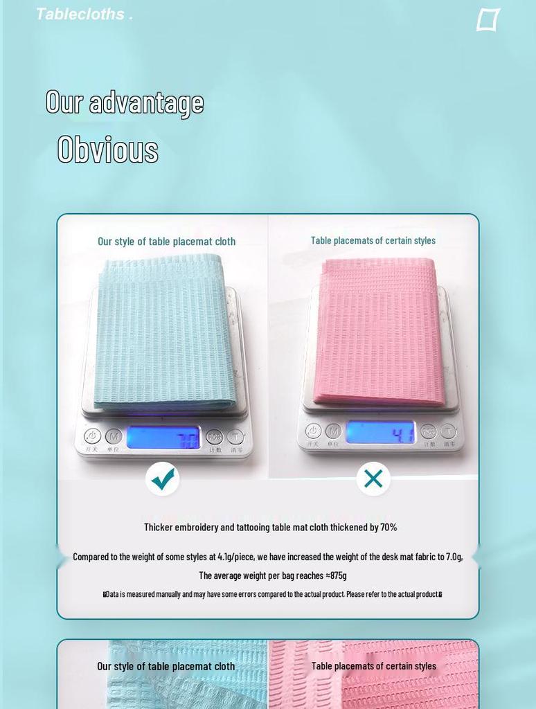 Disposable Microblading Tattoo Table Mat Cloth, 125 Sheets