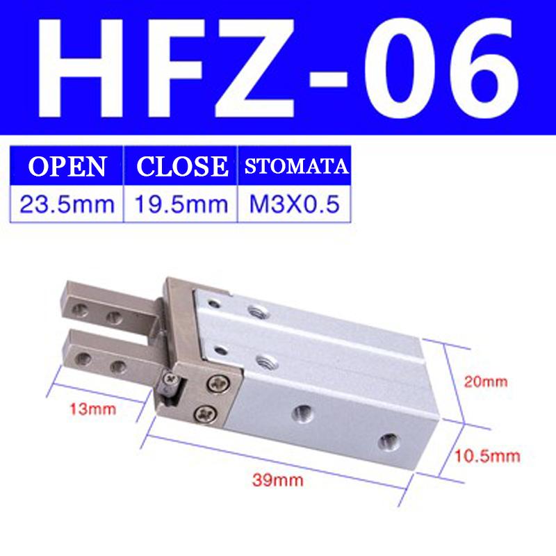 Cylinder HFZ6 HFZ10 HFZ16 HFZ20 HFZ25 HFZ32 HFZ40 HFZ Parallel Style Pneumatic Air Gripper Double Acting Gripper