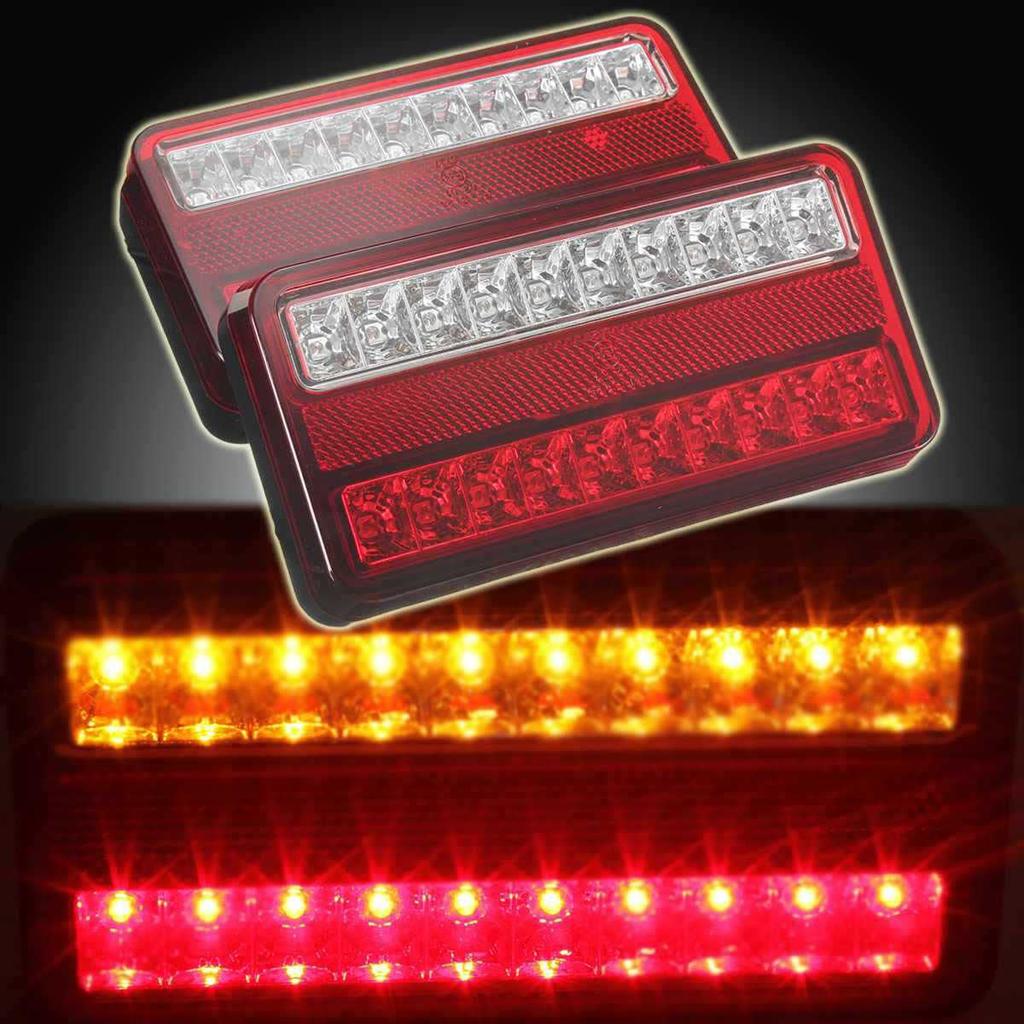 YIBO 20 LED Lastbilsbakljus Vattentätt Bakljus Vänster och Höger Set Blinkers