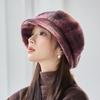 Women's Autumn and Winter New Fleece Thickened Tie-dye Beret Painter Hat Outdoor Windproof Warm Hat