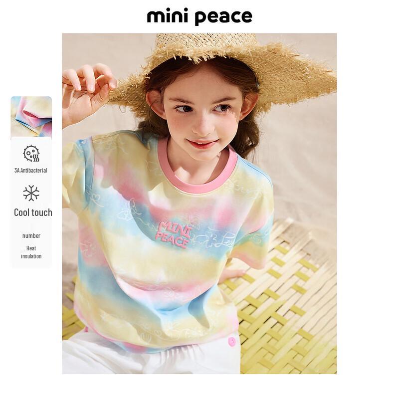 Короткая футболка для девочек MiniPeace 140