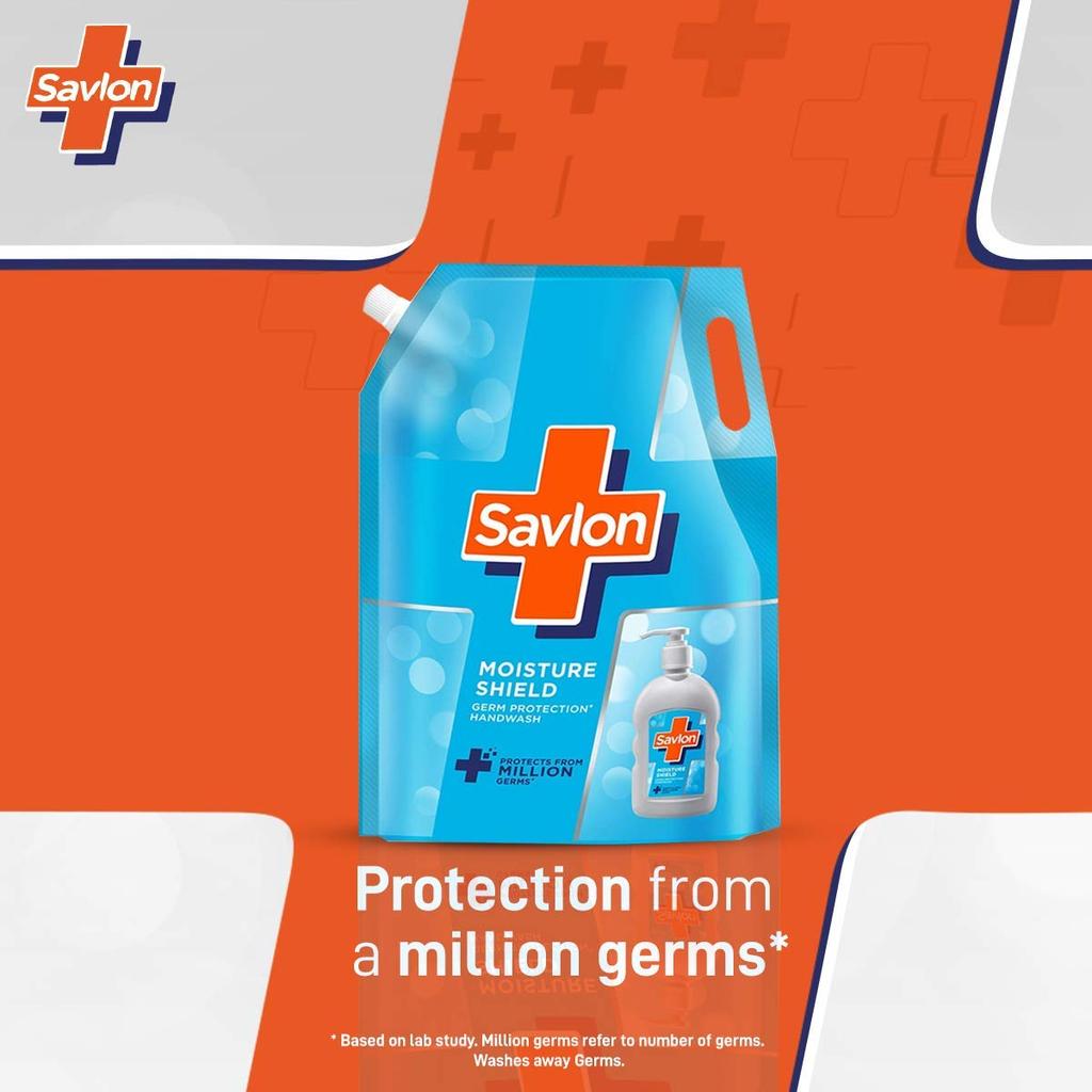 Savlon Moisture Shield Germ Protection Liquid Handwash Nachfüllbeutel, 1500 ml