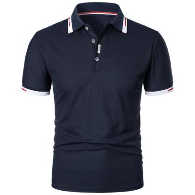 Men's New Polo Shirt T-shirt Summer Men's Short-sleeved Intercolored Lapel