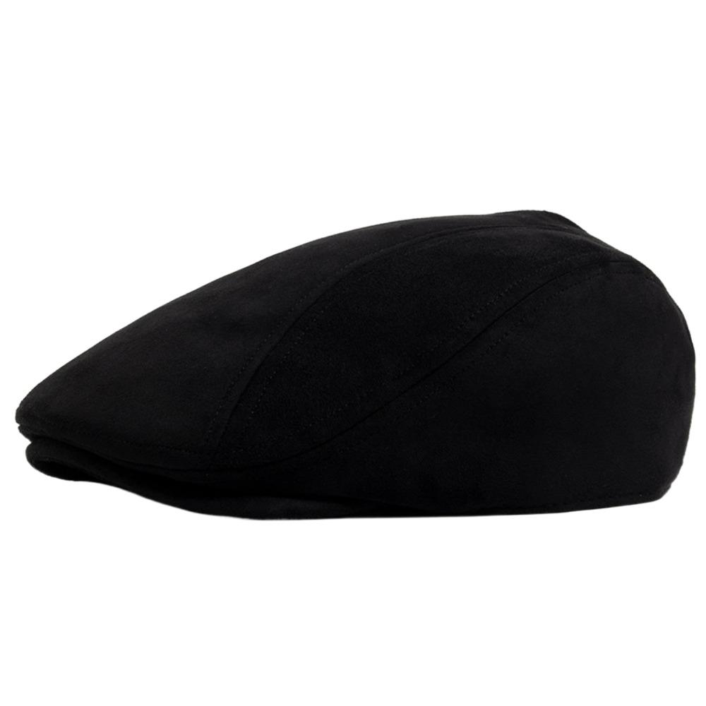 Smooth Winter Beret Cap Keep Warm Women Artist Hat Simple Peaked Cap  Outdoor