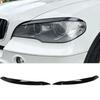 1 Pair Hdlight Eyebrow Left Right Fade Proof Front Hdlight Eyelid Trim for X5 E70 2008 to 2013