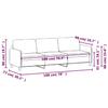3 Seater Sofa Cream 180 Cm Velvet