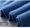 Maglione da uomo in cashmere a collo alto a metà: Maglione a maniche lunghe in pura lana per Autunno/Inverno, tinta unita, strato base spesso.