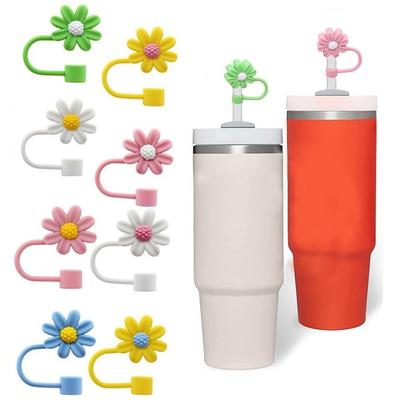 Príslušenstvo pohára Uzáver na pitie Prachový uzáver Opätovne použiteľné špičky na slamku Kryt Nová silikónová zátka na slamku Vodné sklo