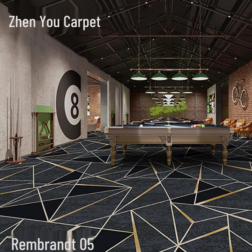 Fire-Resistant, Durable, Colorfast Billiard Room Nylon Carpet 650g