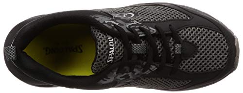 SPALDING JIN 3360 Men's Lightweight Wide Sneakers/Walking Shoes, Size 6E, Black, Size 26.0 Cm, G