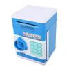 Innovative Money Bank ATM Piggy Bank with Cute Music Coin Money Saving Box with Password Desktop Ornament Blue