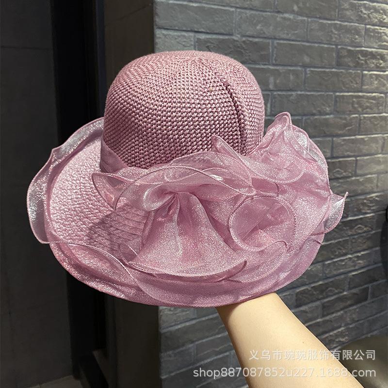 Eugen yarn fashionable new fisherman hat children's French leisure sunshade sun protection hat outdoor leisure beach hat