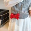 New acrylic bag glossy pearl flower bag bow mini bag mouth red envelope diagonal span bag