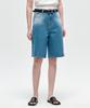 CITYBREEZE Stone Washed Denim Bermuda Pants_Indigo